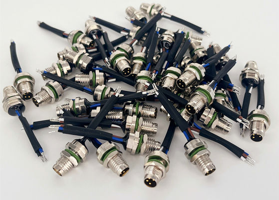 4 Pins Circulaire Draad Connector Achter Schroef Montage M8 Panel Mount Connector