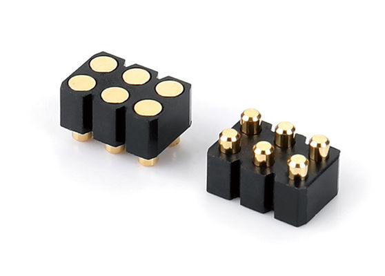 6 Pin Pogo Pin Connector met veercontact Gemakkelijk onderhoud en vervanging