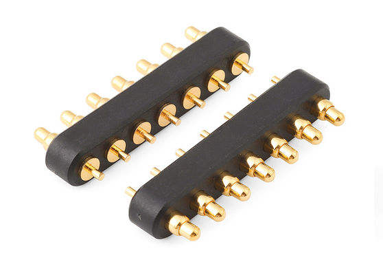 Elektronica 7pin veergeladen connector met 2.54mm pitch Pogo Pin connector