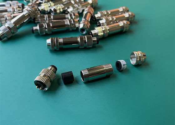 M8 IP67 Circulaire aansluiting Mannelijke schildplug 3 4 5 6 8 Pin assemblage type aansluiting