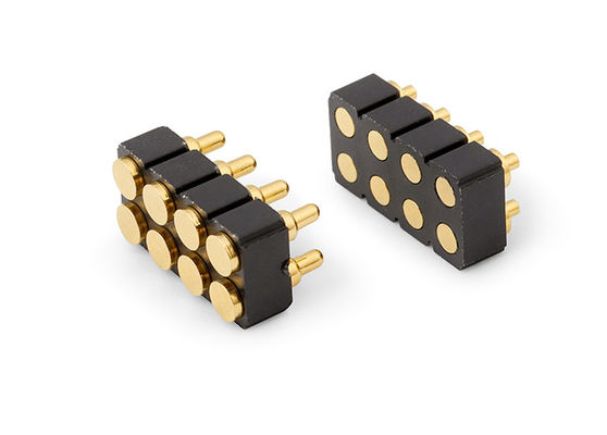 6pin vrouwelijke Pogo Pin Connector en Spring Contact Connector voor Smd Pcb aanpasbaar