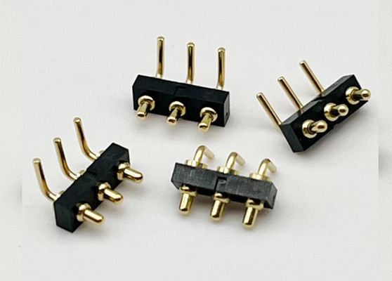 Op maat gemaakte 2,54 mm Dip Type 3pin H1,5 mm Pogo Pin connector voor veerpin connector