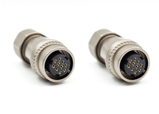 Rechte hoek soldeerdraad stekker cirkeldraad connector 10 pin voor servo remkabel