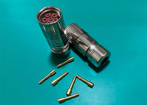 M23 Power Circular Wire Connector 6 Pin Servo Encoder Vrouwelijk Mannelijk Crimp Wire Plug