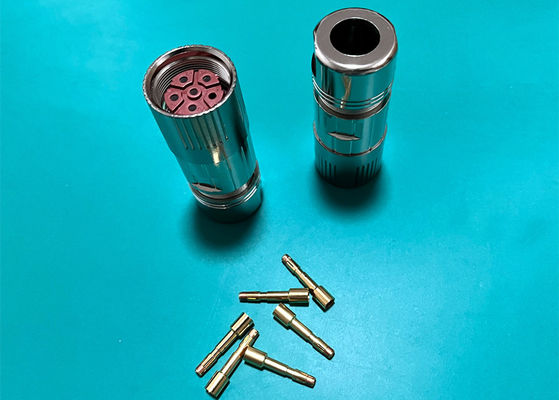 M23 Power Circular Wire Connector 6 Pin Servo Encoder Vrouwelijk Mannelijk Crimp Wire Plug