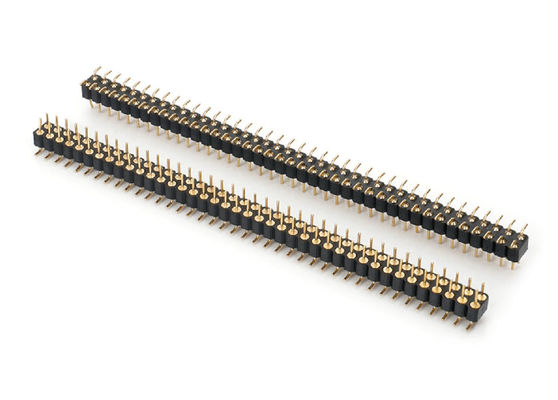 2.0 mm Mannelijke ronde pin koppel Dual Row PCB connector Bewerkte pin koppel