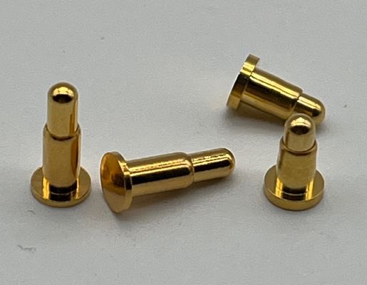 Messing Pogo Pin Connector 1A Nominale stroom Precision Bewerkte door gat Pogo Pins