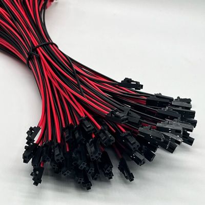 Molex 2.54mm 2P vrouwelijke aansluiting op M4 ronde terminal met draadkabel UL1007 22AWG kabel