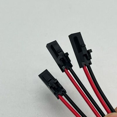 Molex 2.54mm 2P vrouwelijke aansluiting op M4 ronde terminal met draadkabel UL1007 22AWG kabel