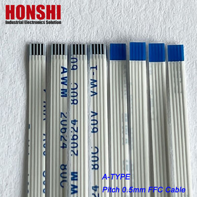 Flat Flex Connectors AWM 20624 0,5 mm Pitch 4 Pin Flexible Flat Ribbon Cable Assembly