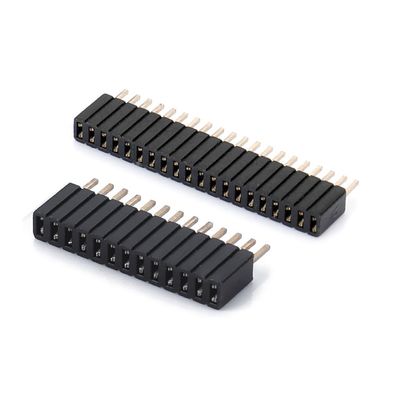 1.0 Vrouwelijke kop Dip Dubbele rij Rechte PA6T Zwarte 2pin-100pin Board To Board connector