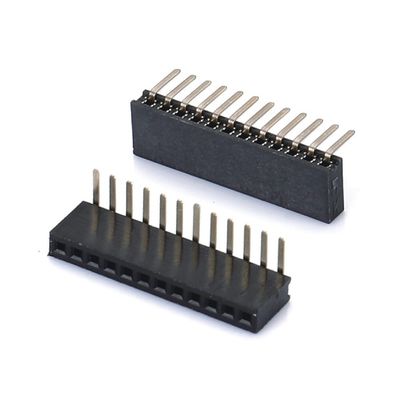 1.0 Vrouwelijke kop Dip Dubbele rij Rechte PA6T Zwarte 2pin-100pin Board To Board connector
