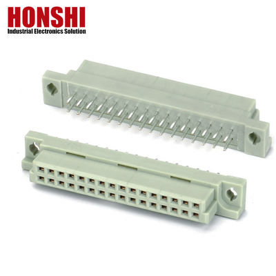 PCB rechthoekige man 48P 3 rijen DIN41612 connector, 90 graden R/A PCB man 3*16P 48Pin