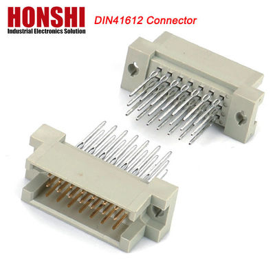 PCB Male Press Pin DIN 41612 Connector, 21pin rechtstreeks 3 rijen PCB Eurocard Connector