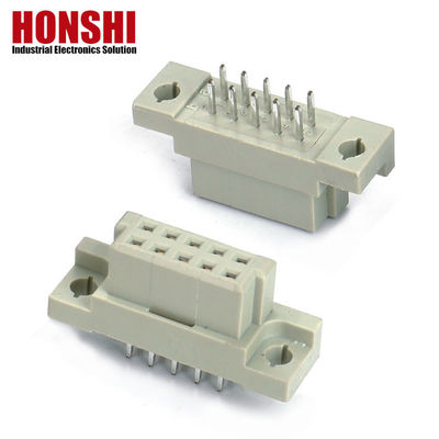 PCB Male Press Pin DIN 41612 Connector, 21pin rechtstreeks 3 rijen PCB Eurocard Connector
