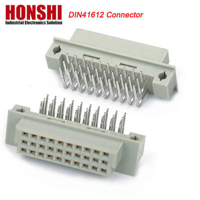 PCB Male Press Pin DIN 41612 Connector, 21pin rechtstreeks 3 rijen PCB Eurocard Connector