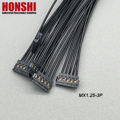 Dubbele kant 5P MX1.2 accu kabel MOLEX 78172 Terminal draad harnas assemblage zwart
