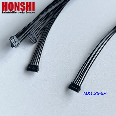 Dubbele kant 5P MX1.2 accu kabel MOLEX 78172 Terminal draad harnas assemblage zwart