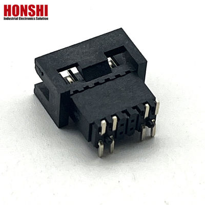 1.27mm Pitch H5.7mm SMT Messing Gold Plated Male Box Header PCB Connector