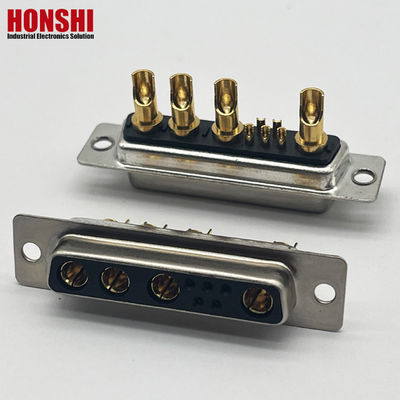 D-SUB 9W4 Vrouwelijke gouden pin soldeerdraad type connectoren 10A 20A 30A 40A