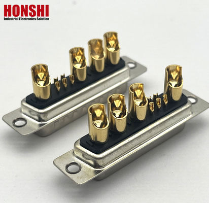 D-SUB 9W4 Vrouwelijke gouden pin soldeerdraad type connectoren 10A 20A 30A 40A