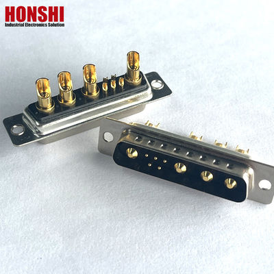 D-SUB 9W4 Vrouwelijke gouden pin soldeerdraad type connectoren 10A 20A 30A 40A