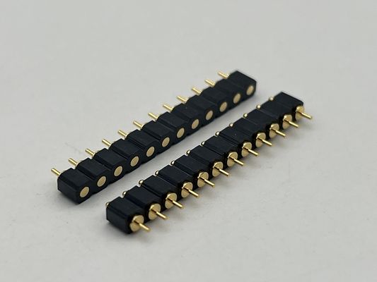 SMT Type Pogo Pin Docking Connector 4-pins 10-pins 12-pins Veerbelaste Contacten met Hoge Duurzaamheid en Zoutnevelbestendigheid