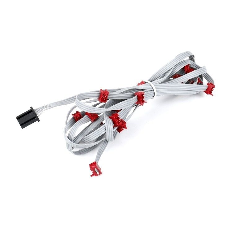 PVC-polyester 28AWG platte kabel 1,27 mm microconnector 8 pin IDC-kabel