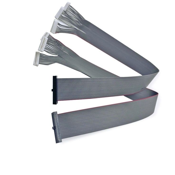 Automobiele platte 1,27 mm pitch ribbon kabel IDC connector naar JST draad harnas