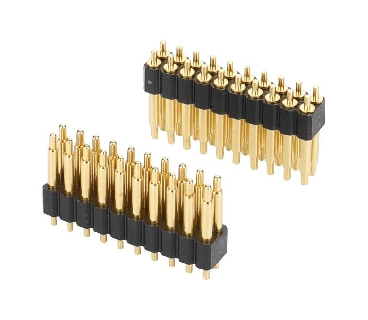 2.0mm Pitch H2.5mm Mannelijke Pogo Pin Connector Voor PCB Dual Row 20pin Straight Dip