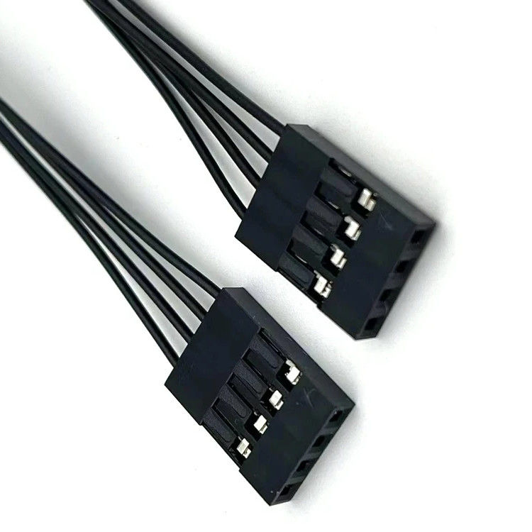 Gepersonaliseerde lengte elektrische draad harnas Dupont 4 pin naar JST SH 1.0 4 pin connector