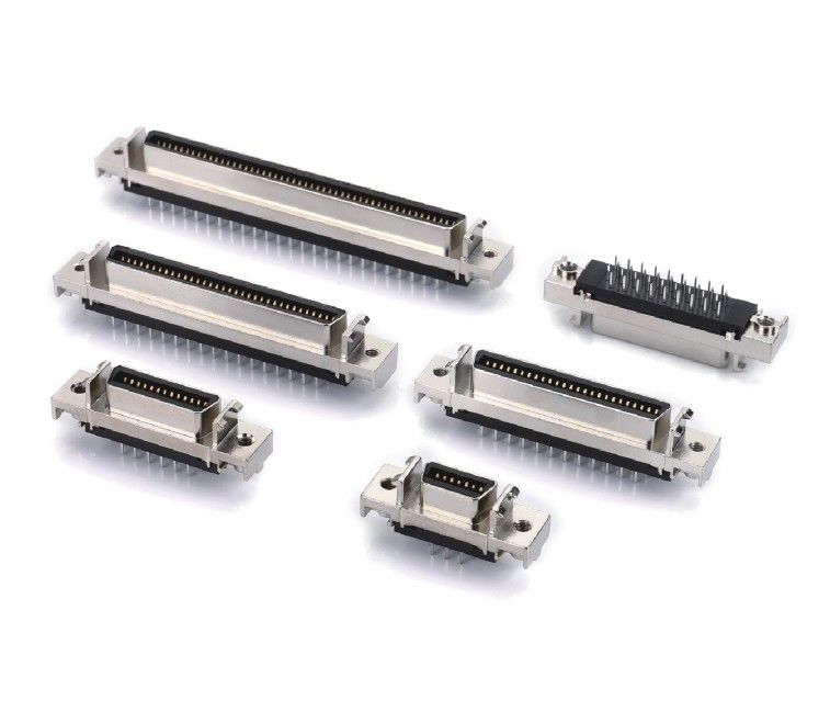 MDR-PCB rechtstreekse SCSI-connector 14 20 26 36 50 pin 68 pin 100 pin