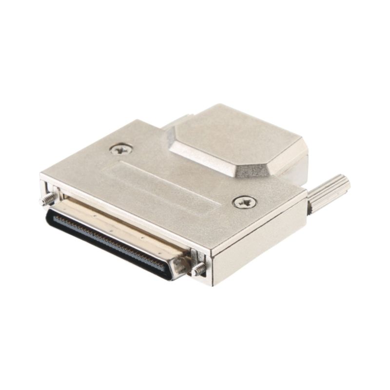 Zinklegeringsschel materiaal 68 pin SCSI connector soldeer type VHDCI HPCN man