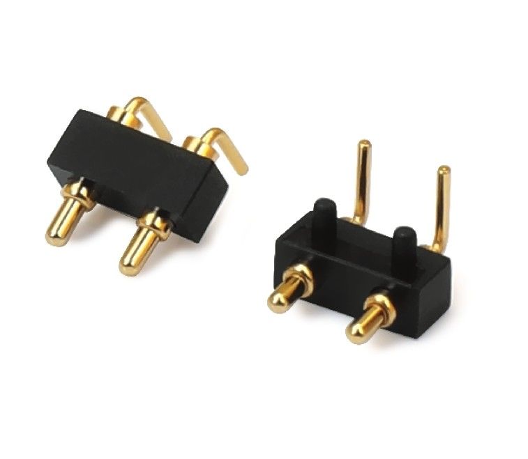 3.0mm 2pin Mannelijke Pogopin Eenrijdige Rechte Hoek Dip Pogo Pin Waterdicht Connector