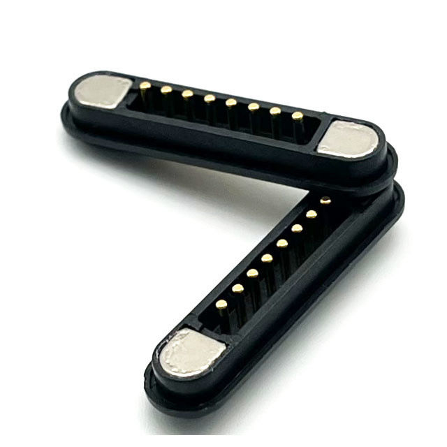8pin magnetische connector man vrouwelijke Pogo pin connector voor pcb-bord