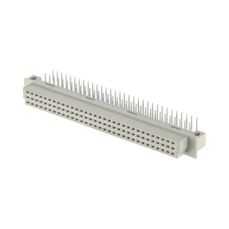 2.54mm DIN 41612 connector 64 pin rechthoek vrouwelijke pinnen door gat 3 rij connector