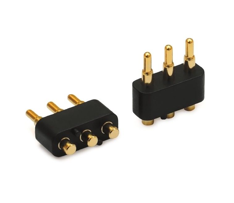 3.0mm pitch 3pin Goudgeplatte SMT Type Automotive Brass Pogo Pin Connector voor pcb