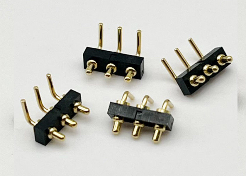 Op maat gemaakte 2,54 mm Dip Type 3pin H1,5 mm Pogo Pin connector voor veerpin connector