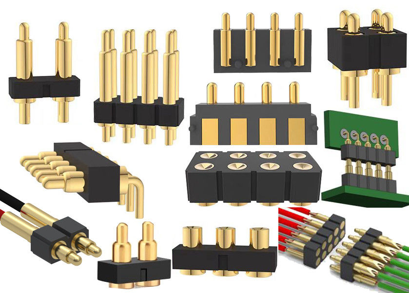 1x3P DIP Pogo Pin Connector Veerbeladen 2 Pin - 40 Pin 2.54mm Pitch