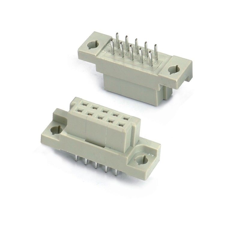 DIN 41612 connector 2 rij 10 pin vrouwelijke pinnen recht door gat 2x5 pitch 2.54mm DIP