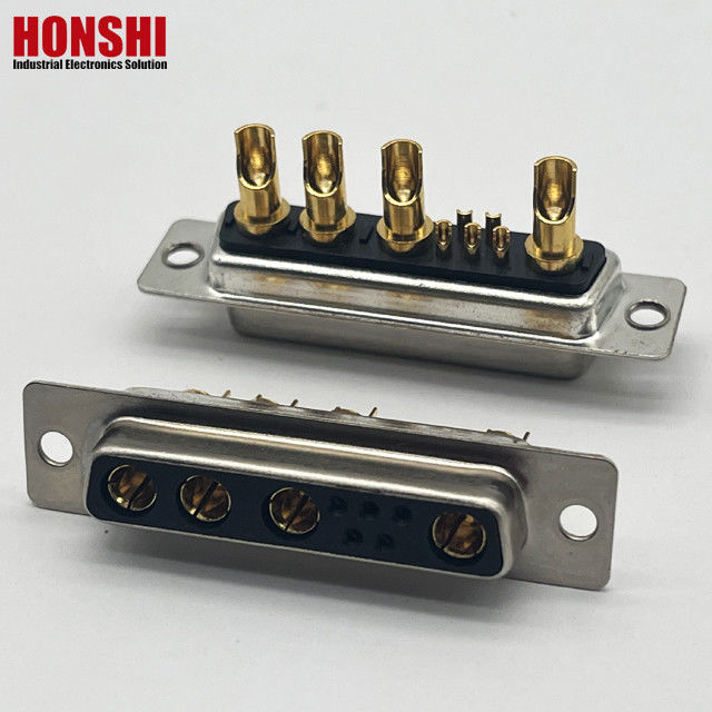 D-SUB 9W4 Vrouwelijke gouden pin soldeerdraad type connectoren 10A 20A 30A 40A