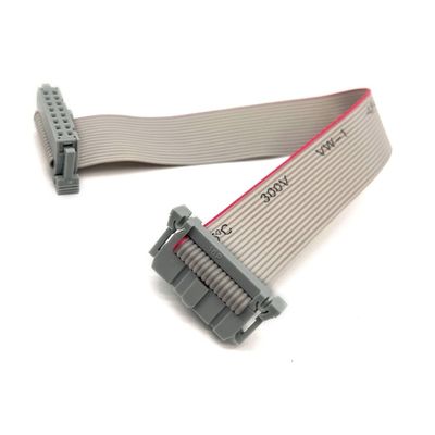 16 Pin Flat IDC Ribbon Cable Harness PVC Polyester 2,54 mm Elektrisch 10 cm