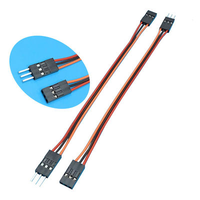 24AWG 3 Pin Dupont Electronic Wire Harness Vrouwelijk en Mannelijk Met 2.54mm Connector