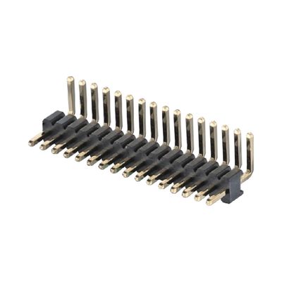 1.27mm Pitch Right Angle Board To Board Connector 2 - 50 Pin Messing Pin Header Connector