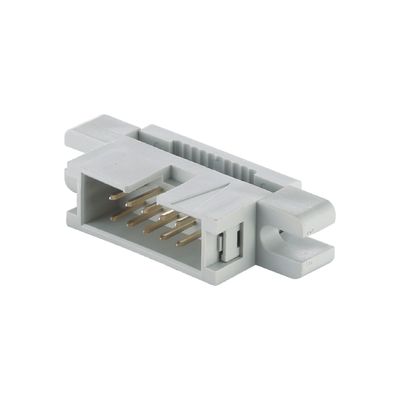 Gold Tin Plating 2.54mm Box Header PBT Brass 6P - 64P IDC Board To Wire Connector