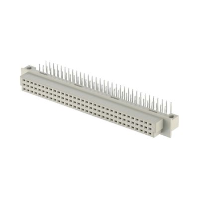 2.54mm DIN 41612 connector 64 pin rechthoek vrouwelijke pinnen door gat 3 rij connector