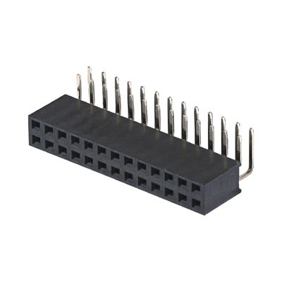 2.0mm H4.3 4.6mm Vrouwelijke pin kop aansluiting Rechte hoek 90 graden 2x2 2x40pin