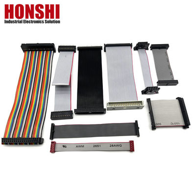 IDC Ribbon Flat Cable Assembly UL2651 28AWG met geblokkeerde koperdraadgeleider