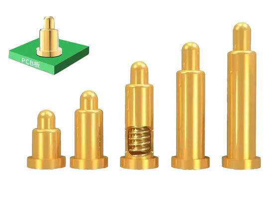 SMT Type Pogo Pin 2mm Goud Palted SUS304 Spring Pogo Pin