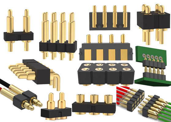 1x3P DIP Pogo Pin Connector Veerbeladen 2 Pin - 40 Pin 2.54mm Pitch